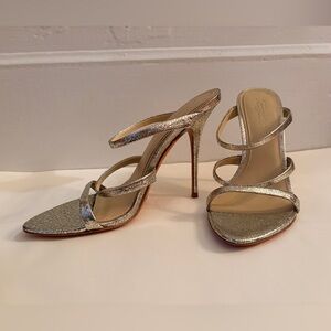 Elegant Silver Stiletto Heels